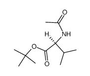 N-acetyl-L-valine tert-butyl ester Structure
