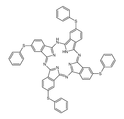 2,9,16,23-TETRAKIS(PHENYLTHIO)-29H,*31H- PHTHALOCYAN结构式