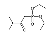 (3-Methyl-2-oxobutyl)phosphonic acid diethyl ester结构式