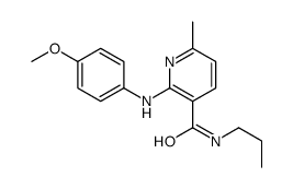 2-(p-Anisidino)-6-methyl-N-propylnicotinamide结构式
