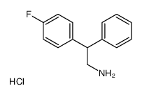 2-(4-fluorophenyl)-2-phenylethanamine,hydrochloride结构式