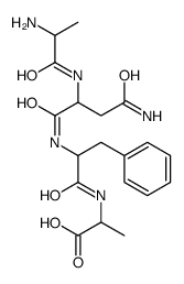 (2S)-2-[[(2S)-2-[[(2S)-4-amino-2-[[(2S)-2-aminopropanoyl]amino]-4-oxobutanoyl]amino]-3-phenylpropanoyl]amino]propanoic acid Structure