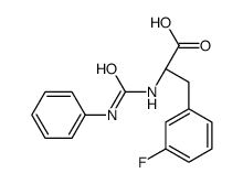 (2R)-3-(3-fluorophenyl)-2-(phenylcarbamoylamino)propanoic acid Structure
