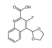 4-(1,3-dioxolan-2-yl)-3-fluoroquinoline-2-carboxylic acid Structure
