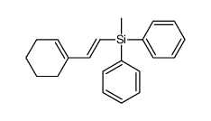 2-(cyclohexen-1-yl)ethenyl-methyl-diphenylsilane Structure