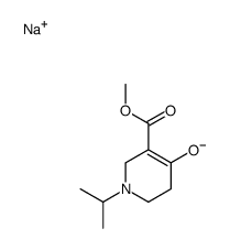 sodium methyl 1,2,5,6-tetrahydro-1-isopropyl-4-oxidonicotinate structure