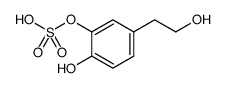 4-(2-Hydroxyethyl)-1,2-benzenediol 2-(Hydrogen Sulfate) Sodium Structure