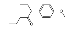 3-(4-methoxy-phenyl)-heptan-4-one结构式