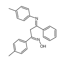 3-phenyl-1-(p-tolyl)-3-(p-tolylimino)propan-1-one oxime结构式