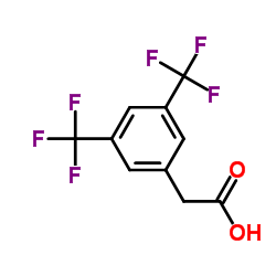 [3,5-Bis(trifluoromethyl)phenyl]acetic acid Structure