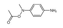 O-acetyl-N-(4-amino-phenyl)-N-methyl-hydroxylamine结构式
