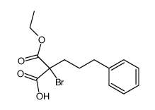 2-bromo-2-(ethoxycarbonyl)-5-phenylpentanoic acid Structure