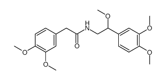 (3,4-dimethoxy-phenyl)-acetic acid-(3,4,β-trimethoxy-phenethylamide)结构式