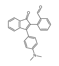 2-[3-(4-dimethylamino-phenyl)-1-oxo-inden-2-yl]-benzaldehyde Structure