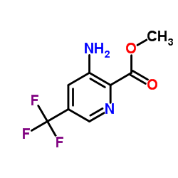 3-氨基-5-三氟甲基-吡啶-2-羧酸甲酯结构式