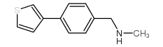 N-甲基-n-(4-噻吩-3-基苄基)胺结构式