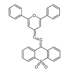 4-(10,10-Dioxo-10H-10λ6-thioxanthen-9-ylidenevinylidene)-2,6-diphenyl-4H-pyran Structure