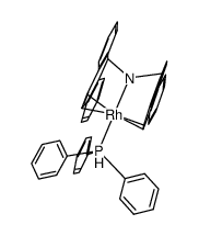 RhH((5-H-dibenzo[a,d]cyclohepten-5-yl)2NH)(PPh3)结构式
