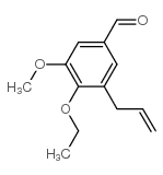 3-烯丙基-4-乙氧基-5-甲氧基-苯甲醛结构式