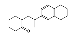 2-[2-(5,6,7,8-tetrahydro-[2]naphthyl)-propyl]-cyclohexanone结构式