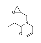 2-methyl-N-(oxiran-2-ylmethyl)-N-prop-2-enylprop-2-enamide Structure
