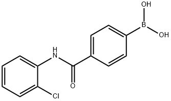 [4-[[(2-氯苯基)氨基]羰基]苯基]硼酸结构式
