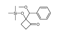 2-[methoxy(phenyl)methyl]-2-trimethylsilyloxycyclobutan-1-one结构式