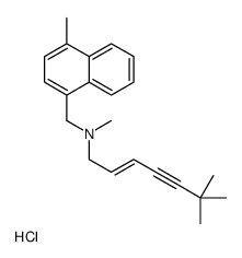 (E)-N,6,6-trimethyl-N-[(4-methylnaphthalen-1-yl)methyl]hept-2-en-4-yn-1-amine,hydrochloride Structure