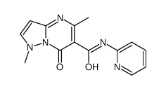 1,5-dimethyl-7-oxo-N-pyridin-2-ylpyrazolo[1,5-a]pyrimidine-6-carboxamide Structure