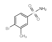 4-溴-3-甲基苯磺酰胺结构式