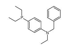 N-benzyl-4-diethylphosphanyl-N-ethylaniline结构式