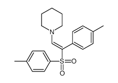 1-[2-(4-methylphenyl)-2-(4-methylphenyl)sulfonylethenyl]piperidine Structure