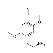 4-(2-aminoethyl)-2,5-dimethoxybenzonitrile结构式