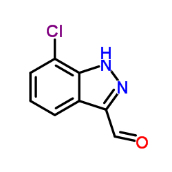 7-氯-3-(1h)吲唑 羧醛结构式