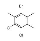 1-bromo-3,4-dichloro-2,5,6-trimethylbenzene Structure