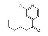 2-CHLORO-4-HEXANOYLPYRIDINE结构式