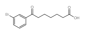7-(3-bromophenyl)-7-oxoheptanoic acid结构式