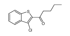 2-pentanoyl-3-chlorobenzo(b)thiophene Structure