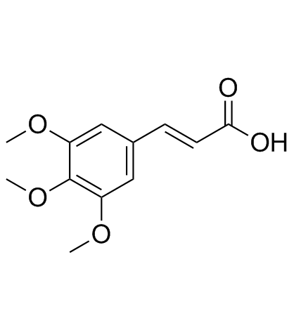 3,4,5-Trimethoxycinnamic acid Structure