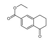 ethyl 5-oxo-5,6,7,8-tetrahydronaphthalene-2-carboxylate结构式