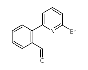 2-(6-溴-2-吡啶)苯甲醛结构式