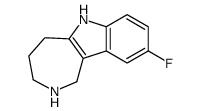 9-fluoro-1,2,3,4,5,6-hexahydroazepino[4,3-b]indole Structure