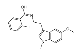 2-iodo-N-[2-(5-methoxy-1-methylindol-3-yl)ethyl]benzamide Structure