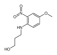 3-(4-methoxy-2-nitroanilino)propan-1-ol结构式