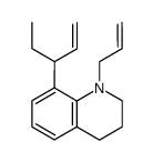 1-allyl-8-(1-ethyl-2-propenyl)-1,2,3,4-tetrahydroquinoline结构式