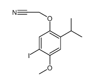 Acetonitrile, 2-[5-iodo-4-methoxy-2-(1-methylethyl)phenoxy]结构式