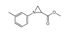 methyl 1-(3-methylphenyl)aziridine-2-carboxylate结构式