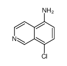 5-氨基-8-氯异喹啉结构式