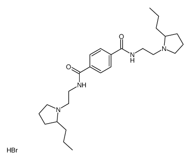 N,N'-Bis-[2-(2-propyl-pyrrolidin-1-yl)-ethyl]-terephthalamide; hydrobromide结构式