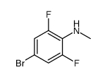 Benzenamine, 4-bromo-2,6-difluoro-N-methyl Structure